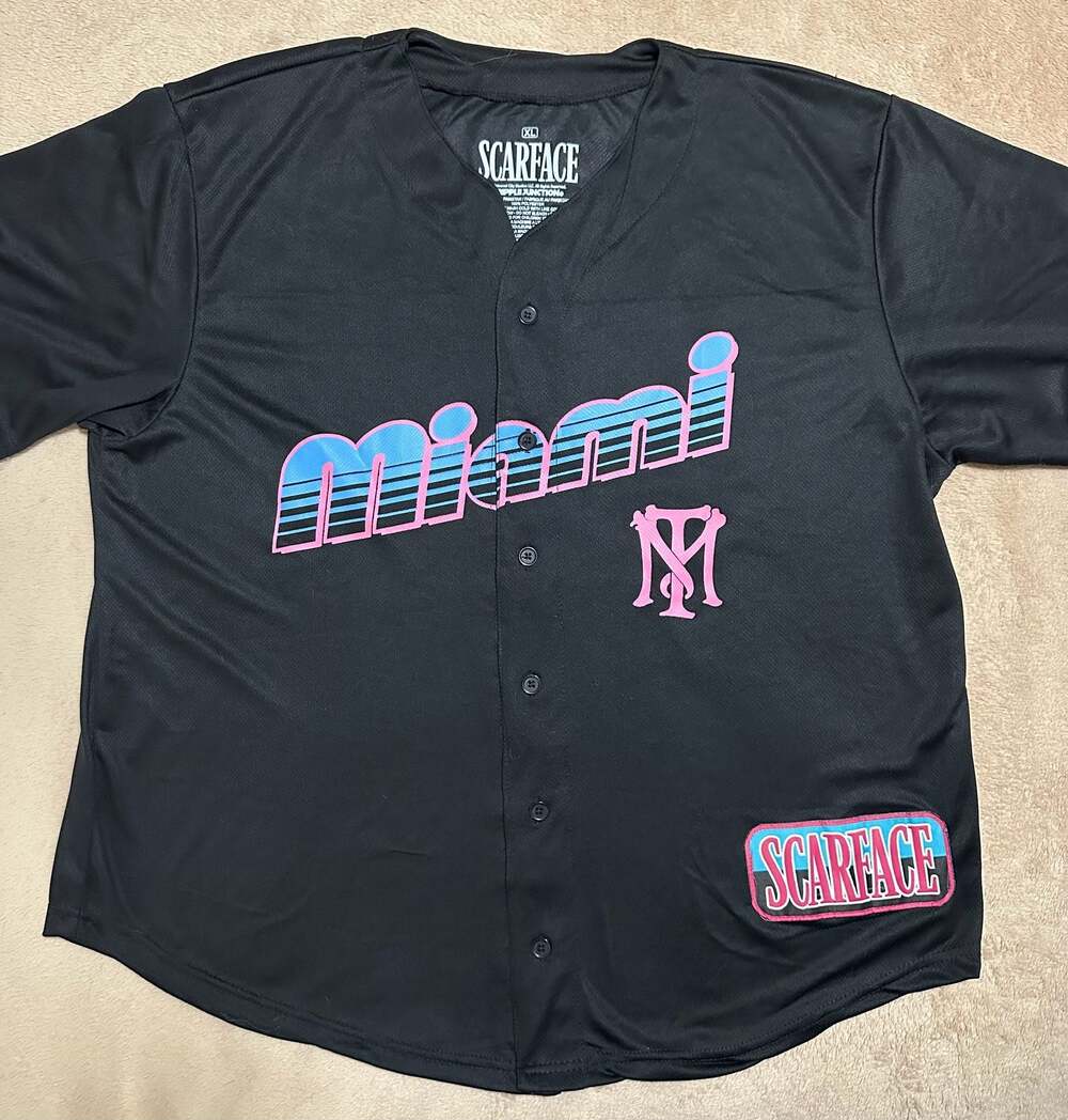 Scarface Ripple Junction Miami Montana 83 Baseball Jersey Size XL